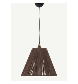 Suspension « Esse » en maille de corde, marron laiteux - Marron