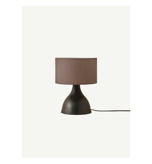 Abat-jour Kona anthracite-noir (abat-jour cylindrique) - Anthracite  et  noir