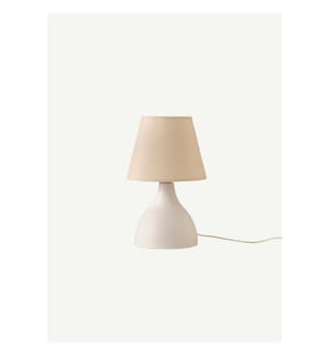 Abat-jour Kona beige sable-blanc (forme conique) - Beige sable