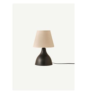 Abat-jour Kona crème-noir (forme conique) - Crème et noir