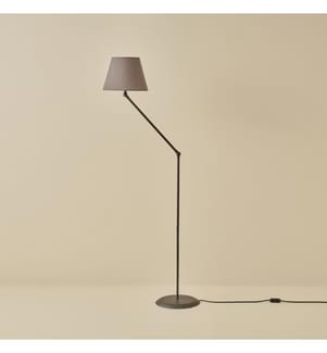 Lampadaire Cosby en métal, couleur anthracite - Anthracite
