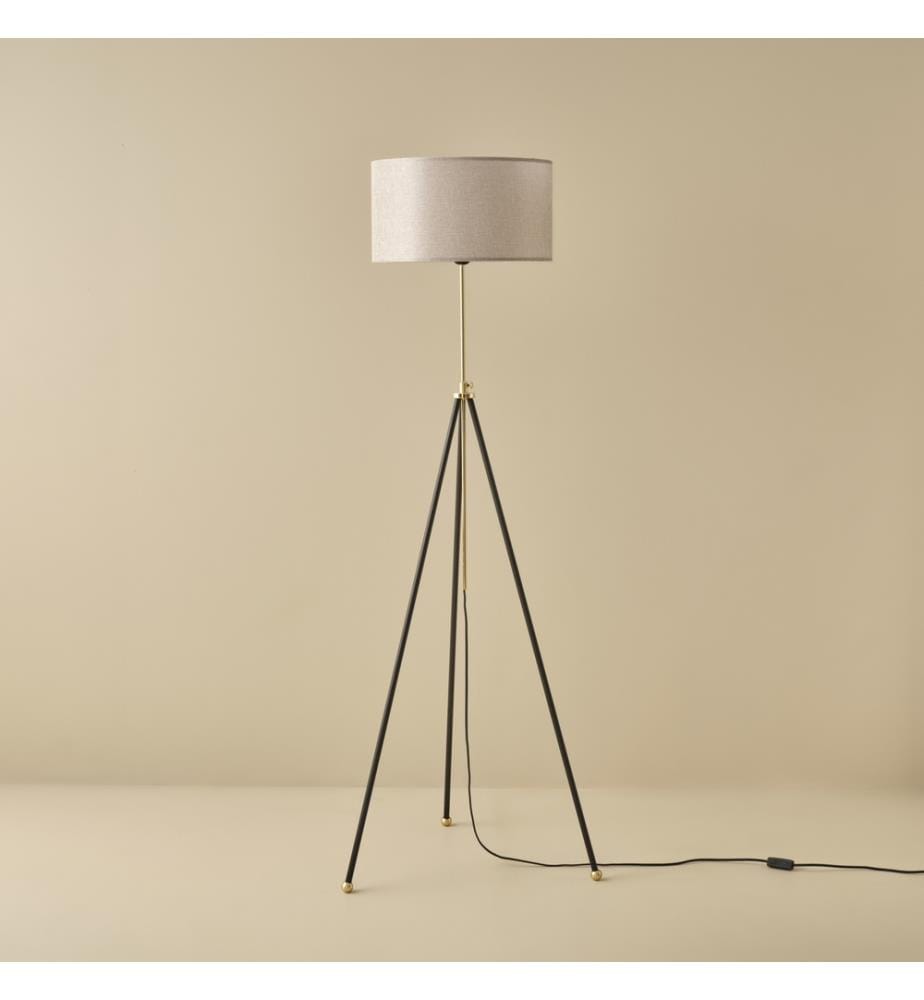 Pier Stehlampe in Metallgrau – Grau