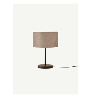 Abat-jour d'ambiance gris-noir (tête cylindrique) - Gris  &  Noir