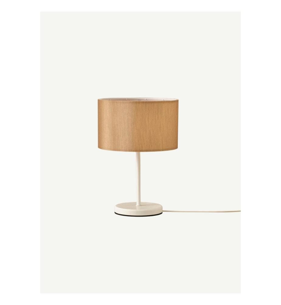 Lampe sur pied Luther, noire - Beige désert