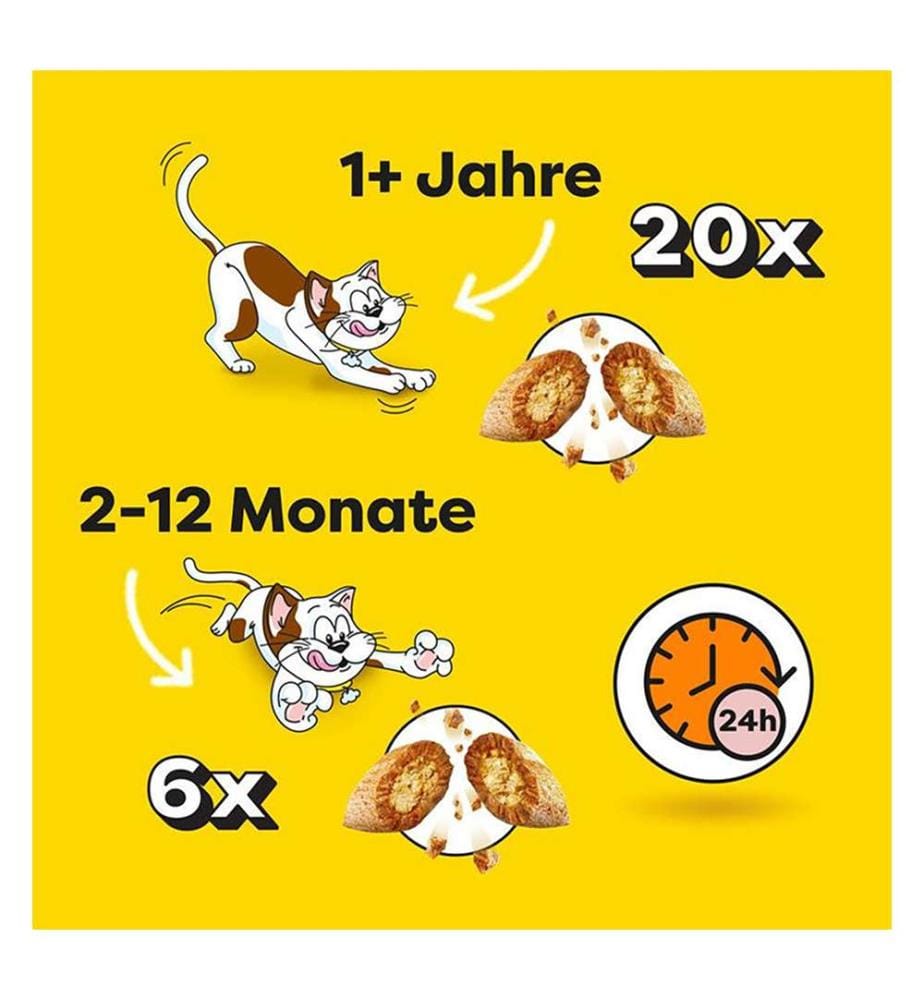 6x Dreamies™ - Bocconcini al gusto di salmone in bustine - 60 g