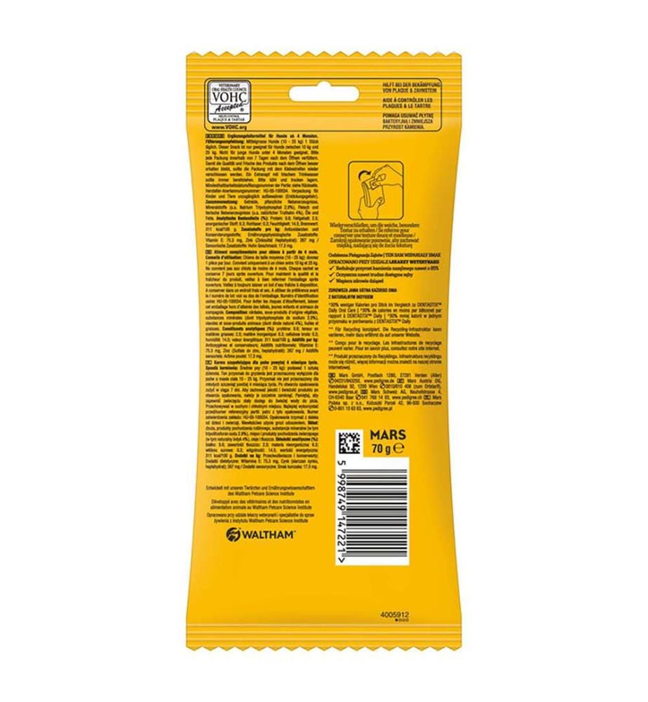 6x Bâtonnets dentaires LIGHT pour chiens moyens - 72 g