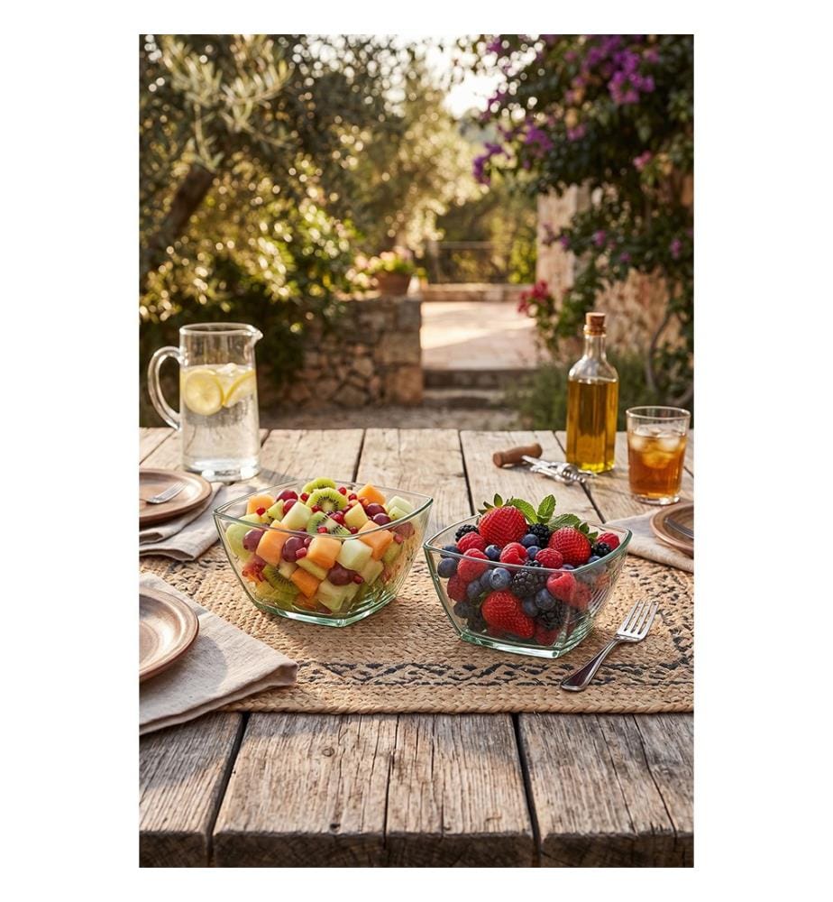 Glasschalen-Set (2-teilig) – transparent