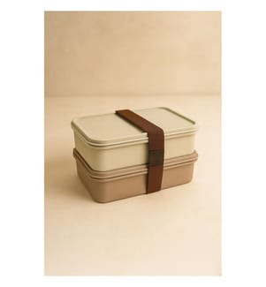 Brotdose (2 Stück) – Taupe