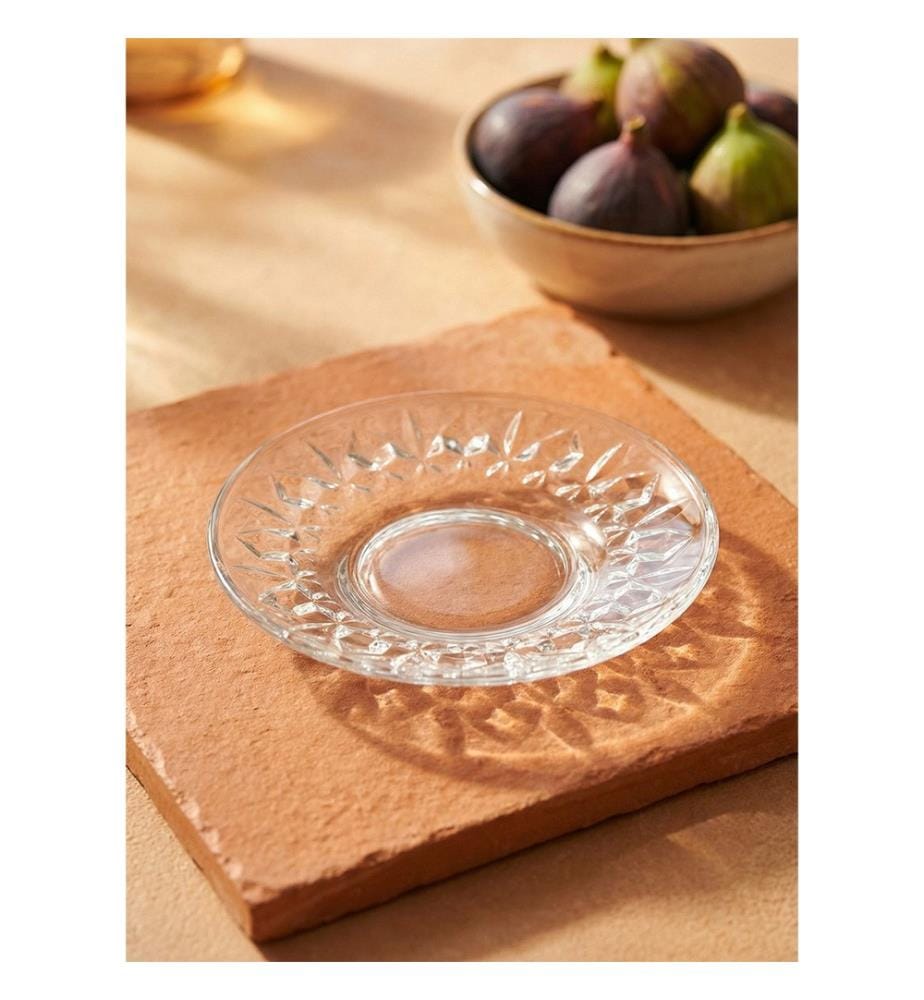 Untertassen-Set (6-teilig) – transparent