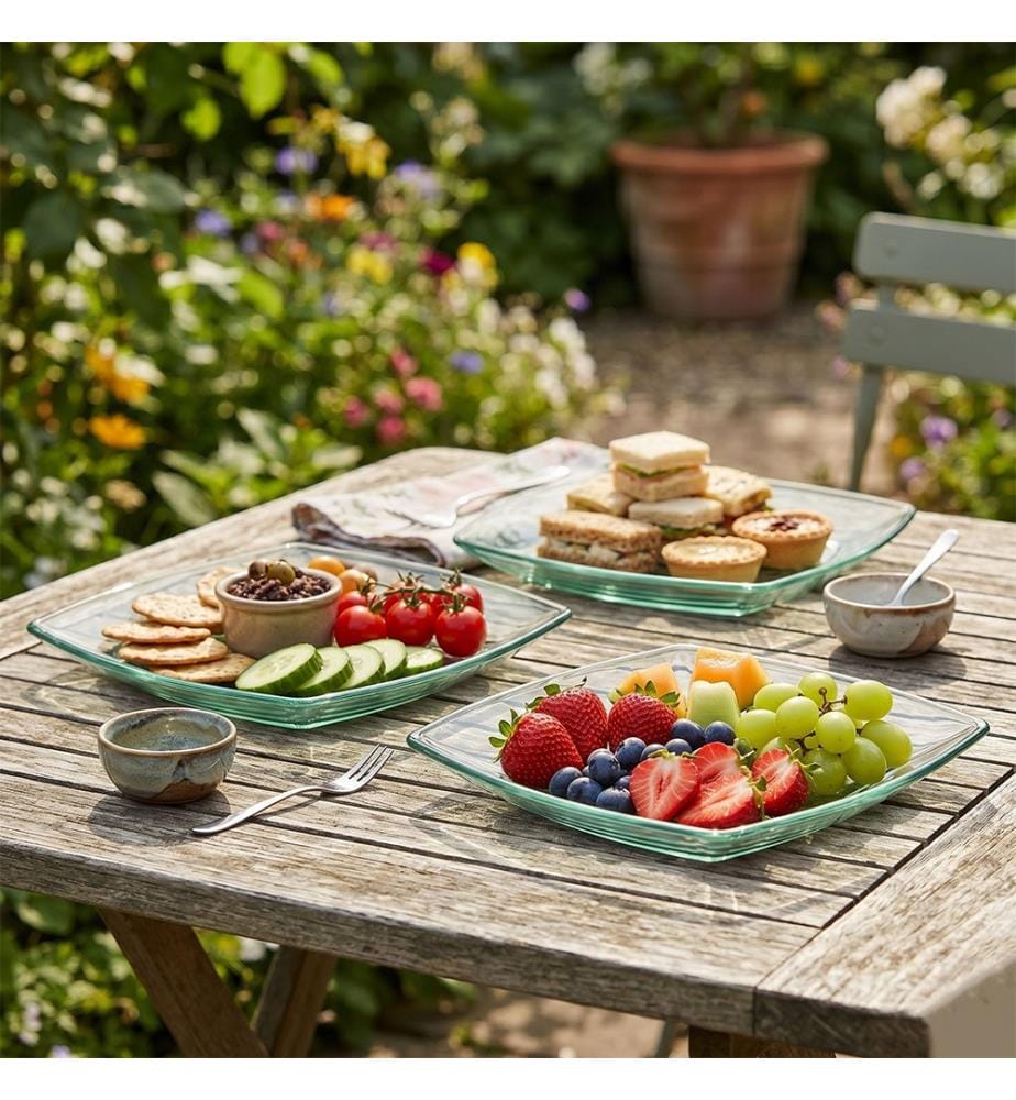 Tellerset (4-teilig) – transparent