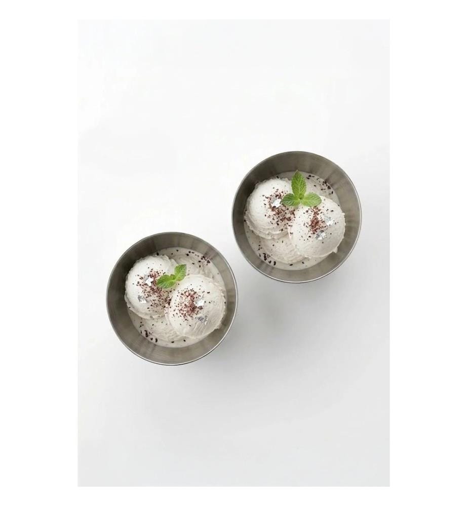 Eisbecher-Set (2-teilig) – Silber