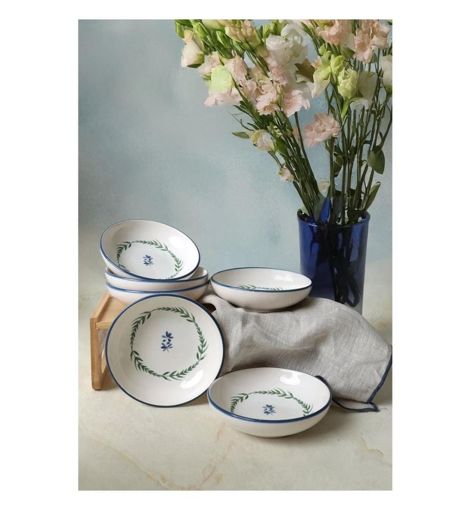 Sossenschalen-Set (6-teilig) – Weiss, Marineblau und Grün