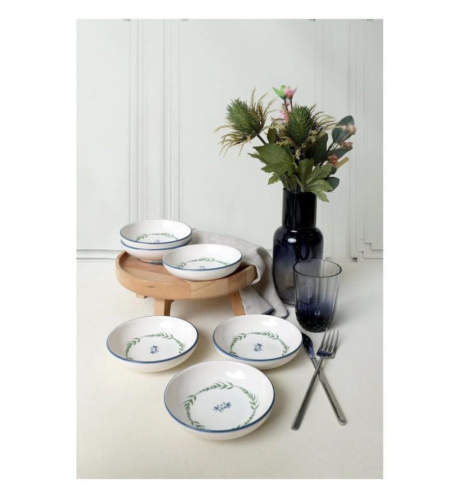 Sossenschalen-Set (6-teilig) – Weiss, Marineblau und Grün