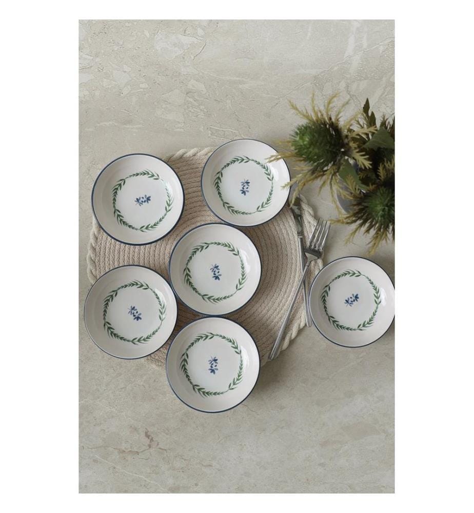 Sossenschalen-Set (6-teilig) – Weiss, Marineblau und Grün
