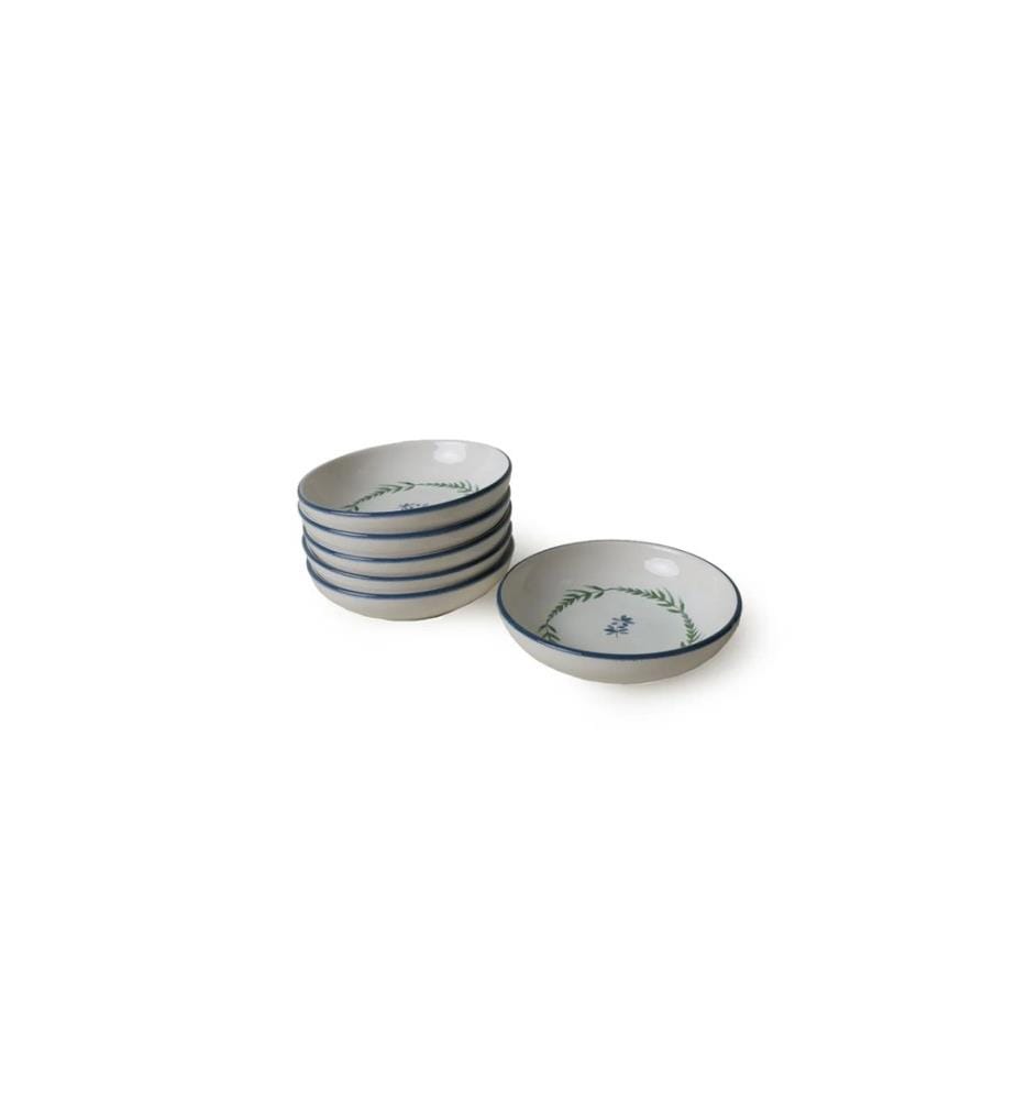 Sossenschalen-Set (6-teilig) – Weiss, Marineblau und Grün