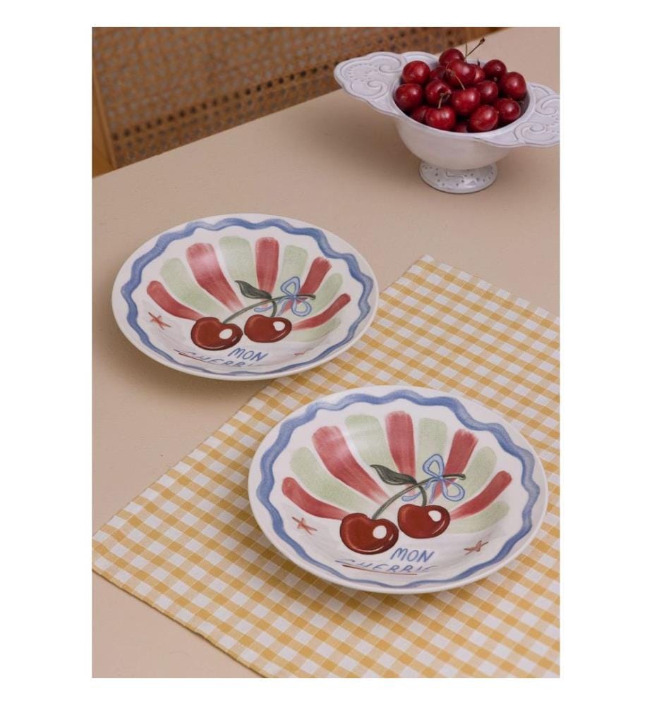 Tellerset (2-teilig) – Mehrfarbig