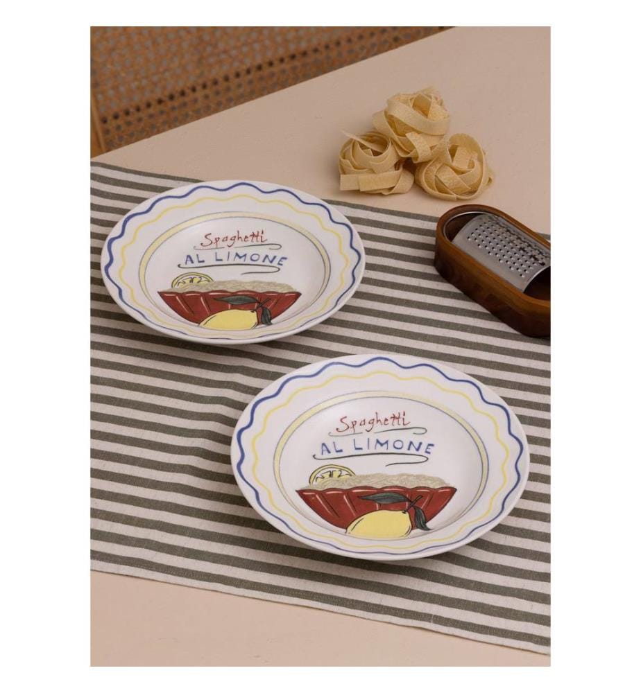 Teller-Set (2-teilig) – Mehrfarbig