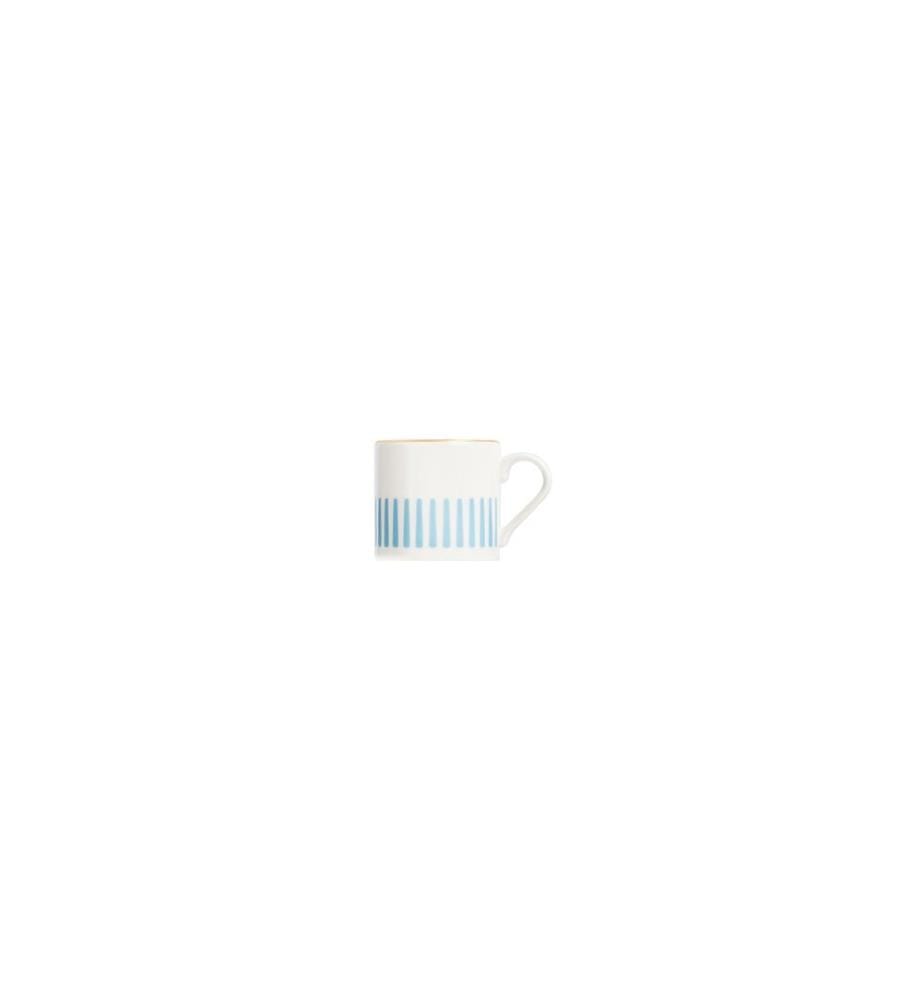 Kaffeeservice (4-teilig) – Weiss, Gold und Hellblau