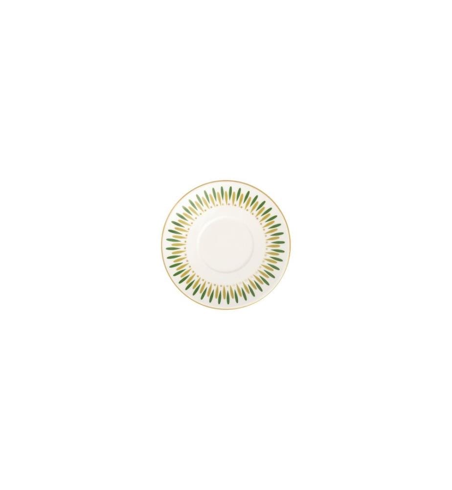 Kaffeeservice (4-teilig) – Weiss, Gold, Grün und Khaki