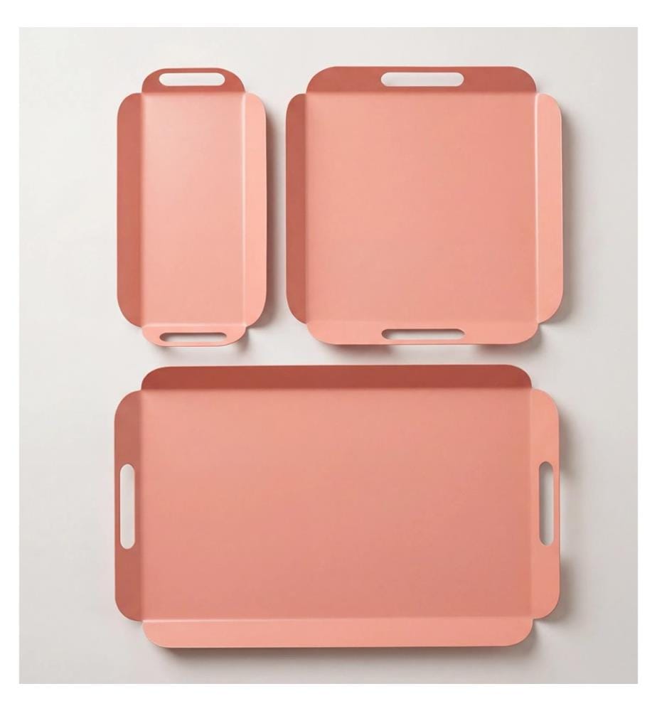 Tablett-Set (3-teilig) – rosa