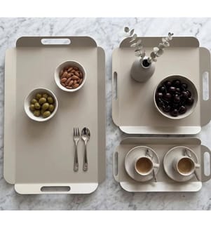 Tablett-Set (3-teilig) – braun