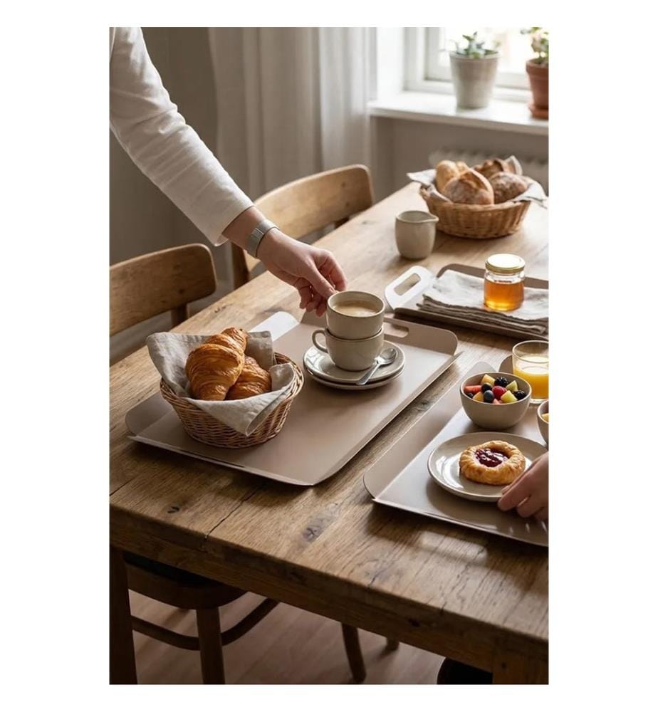 Tablett-Set (3-teilig) – braun