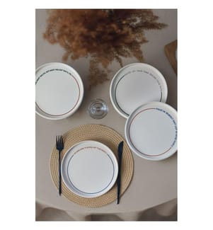 Dessertteller (6 Stück) – weiss