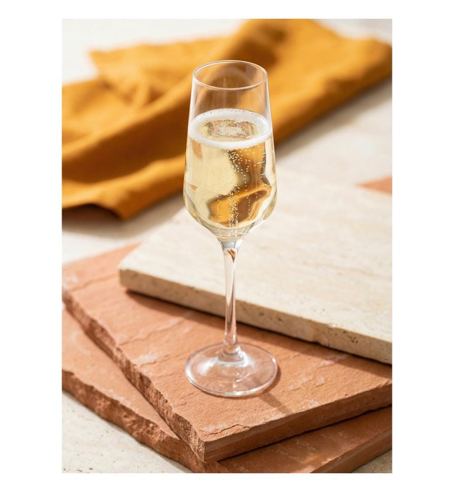 Champagnergläser-Set (6-teilig) – transparent