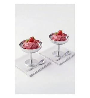 Eisbecher-Set (2-teilig) – Silber