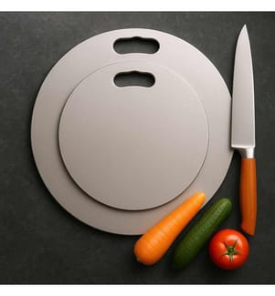 Schneidebrett-Set (2-teilig) – Silber