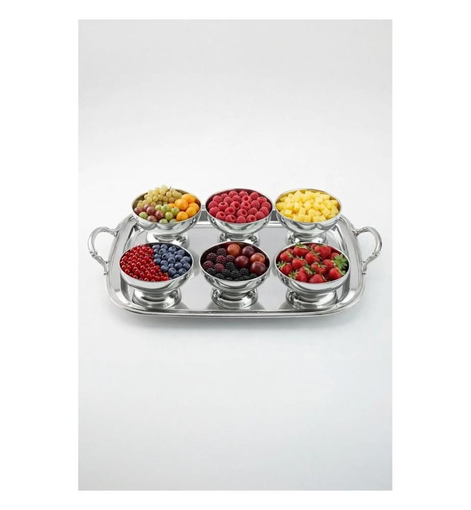 Schüsselset (6-teilig) – Silber