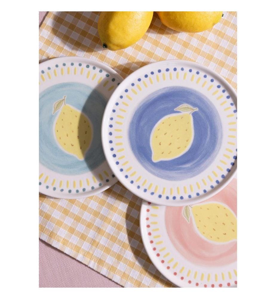 Dessertteller-Set (6-teilig) – mehrfarbig