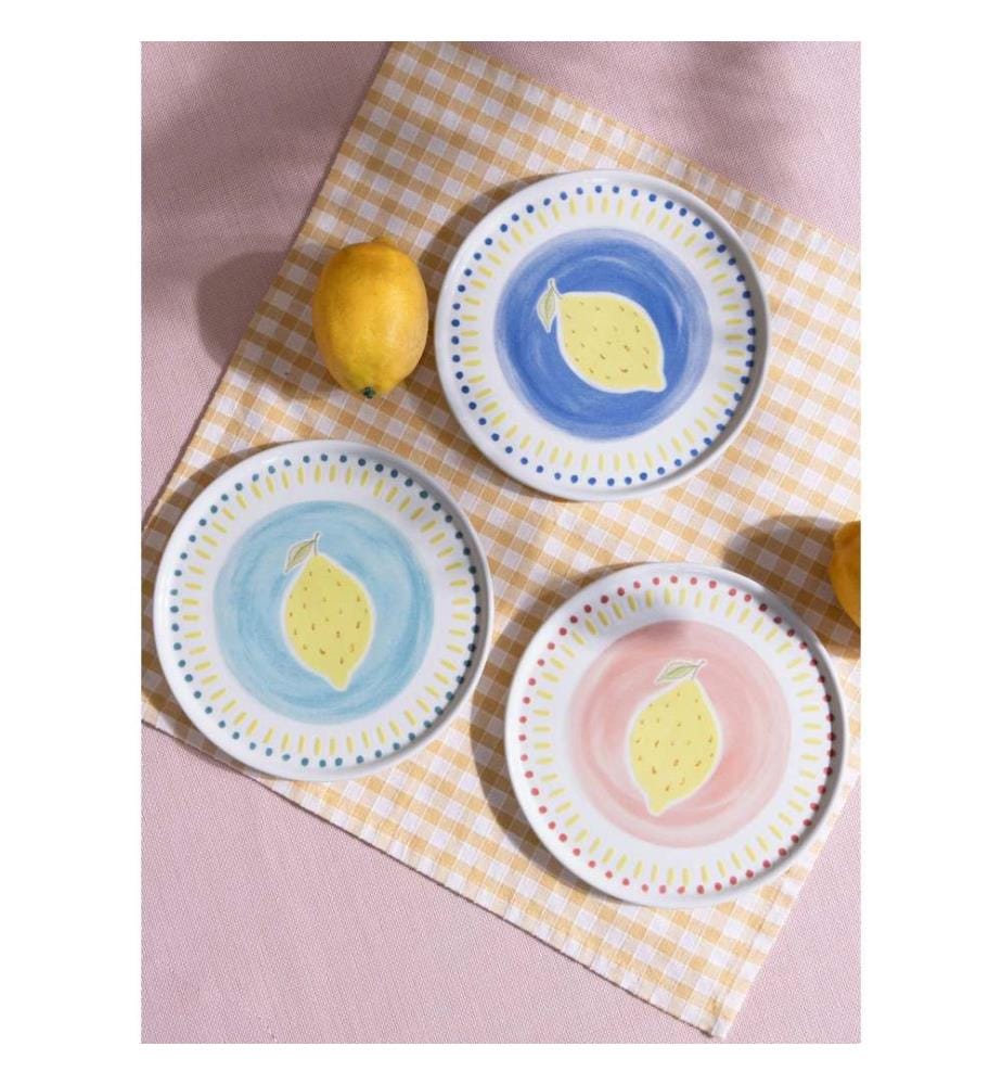 Dessertteller-Set (6-teilig) – mehrfarbig