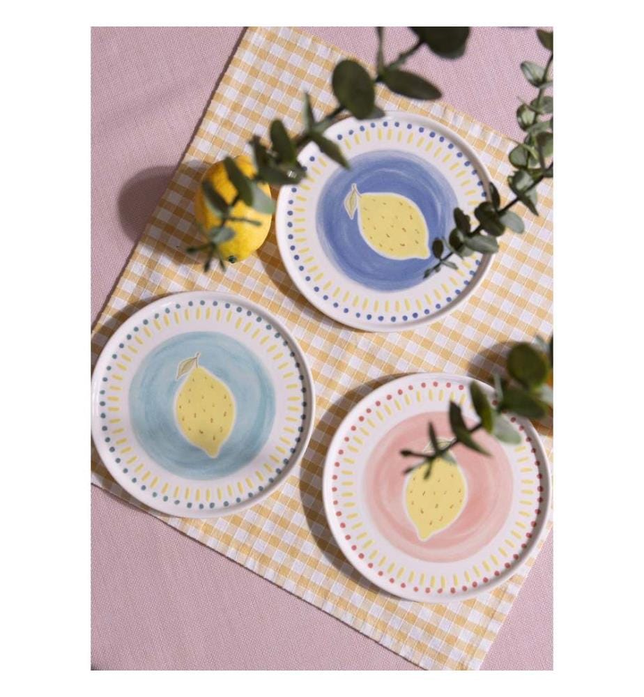 Dessertteller-Set (6-teilig) – mehrfarbig
