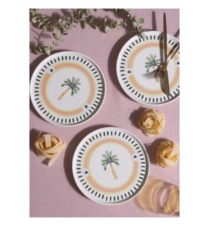 Dessertteller-Set (6-teilig) – mehrfarbig
