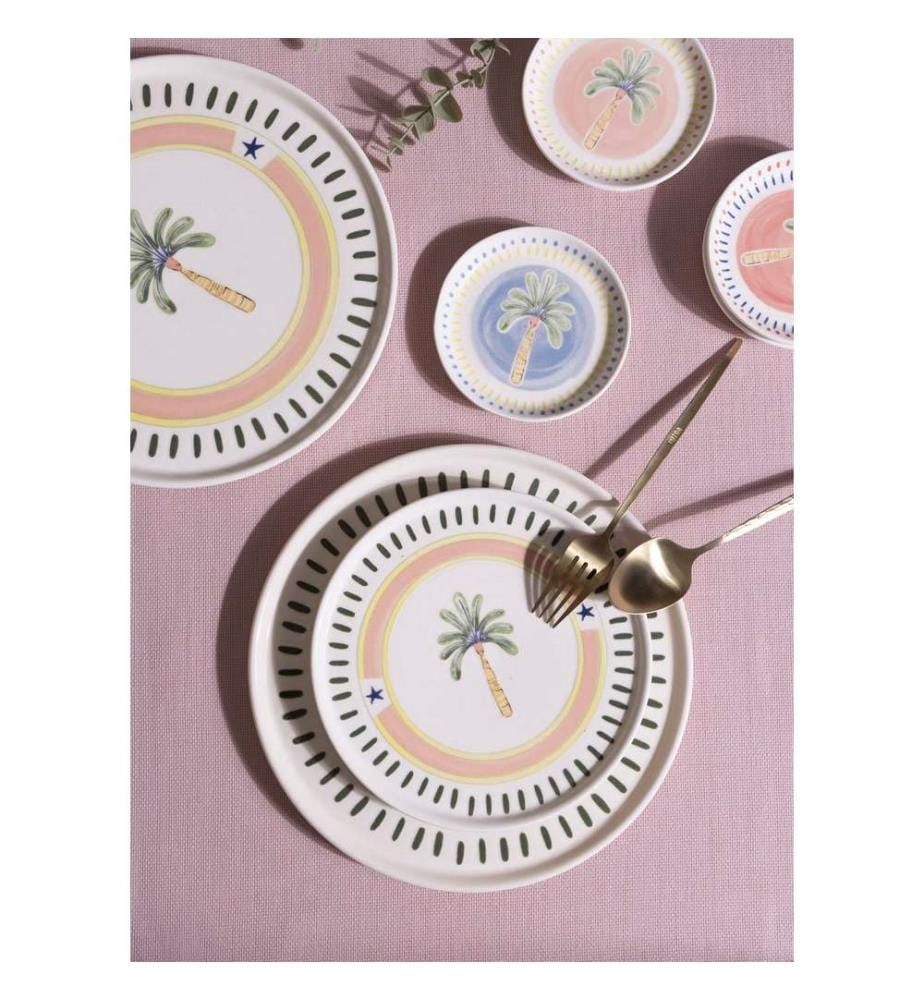 Dessertteller-Set (6-teilig) – mehrfarbig
