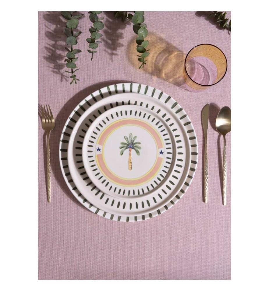 Dessertteller-Set (6-teilig) – mehrfarbig