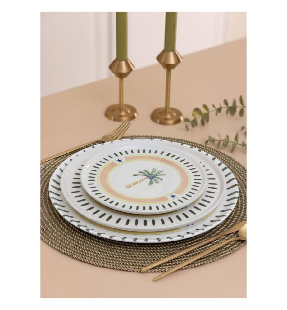 Dessertteller-Set (6-teilig) – mehrfarbig