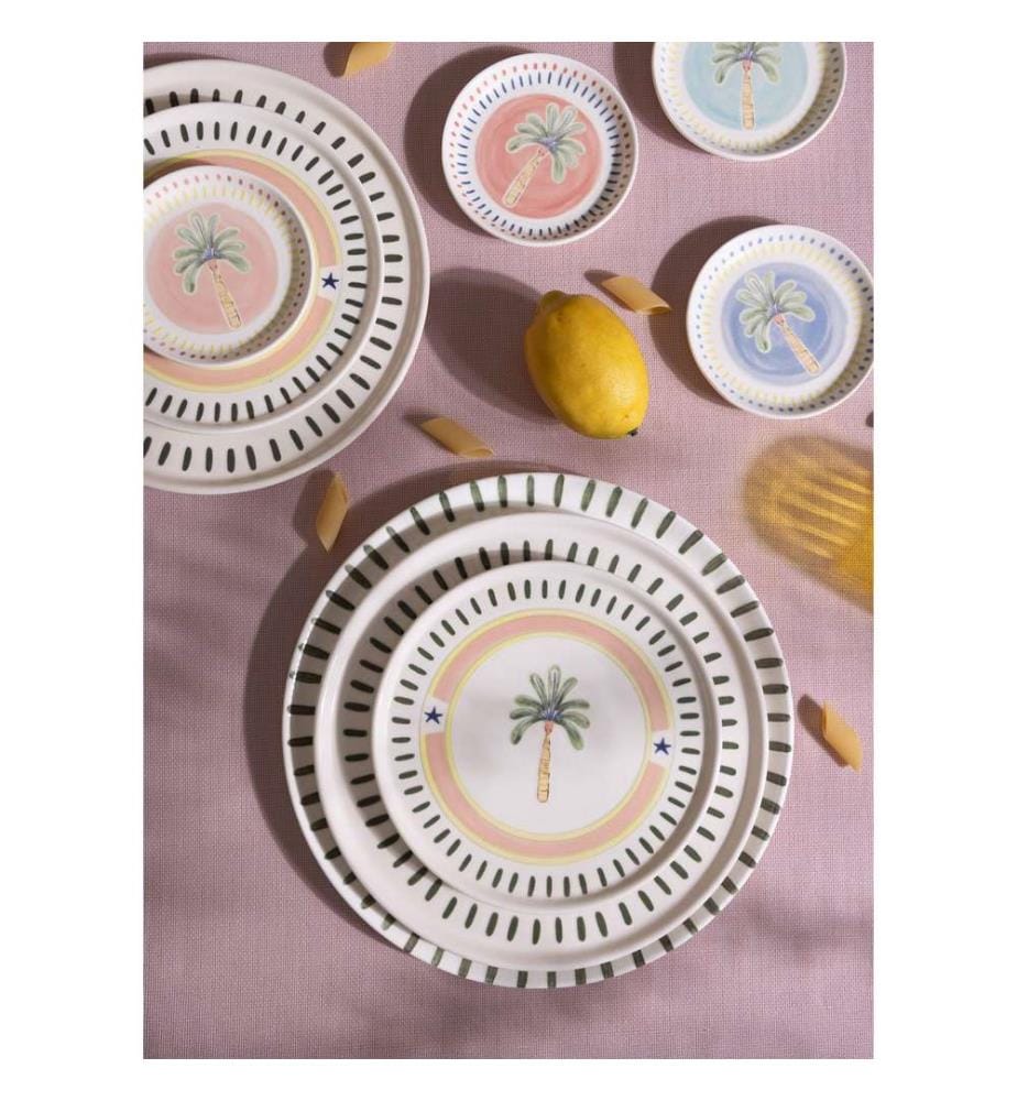 Dessertteller-Set (6-teilig) – mehrfarbig