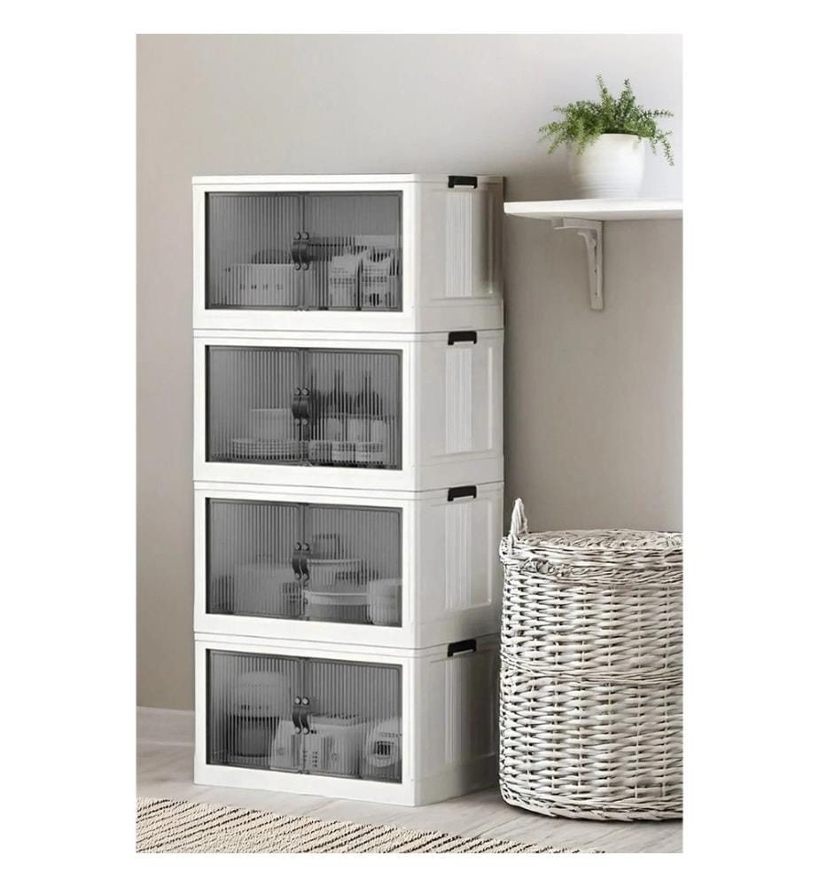 Vielseitiger Kunststoffschrank – weiss