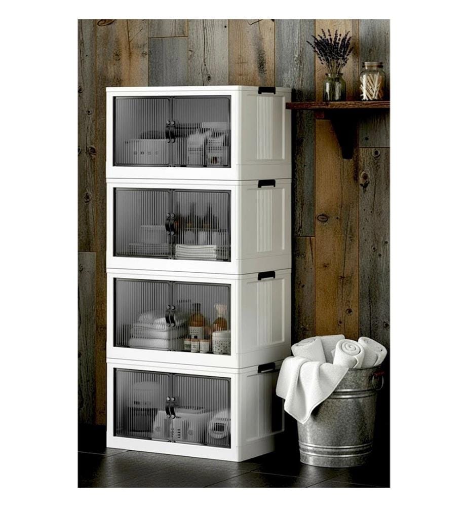 Vielseitiger Kunststoffschrank – weiss