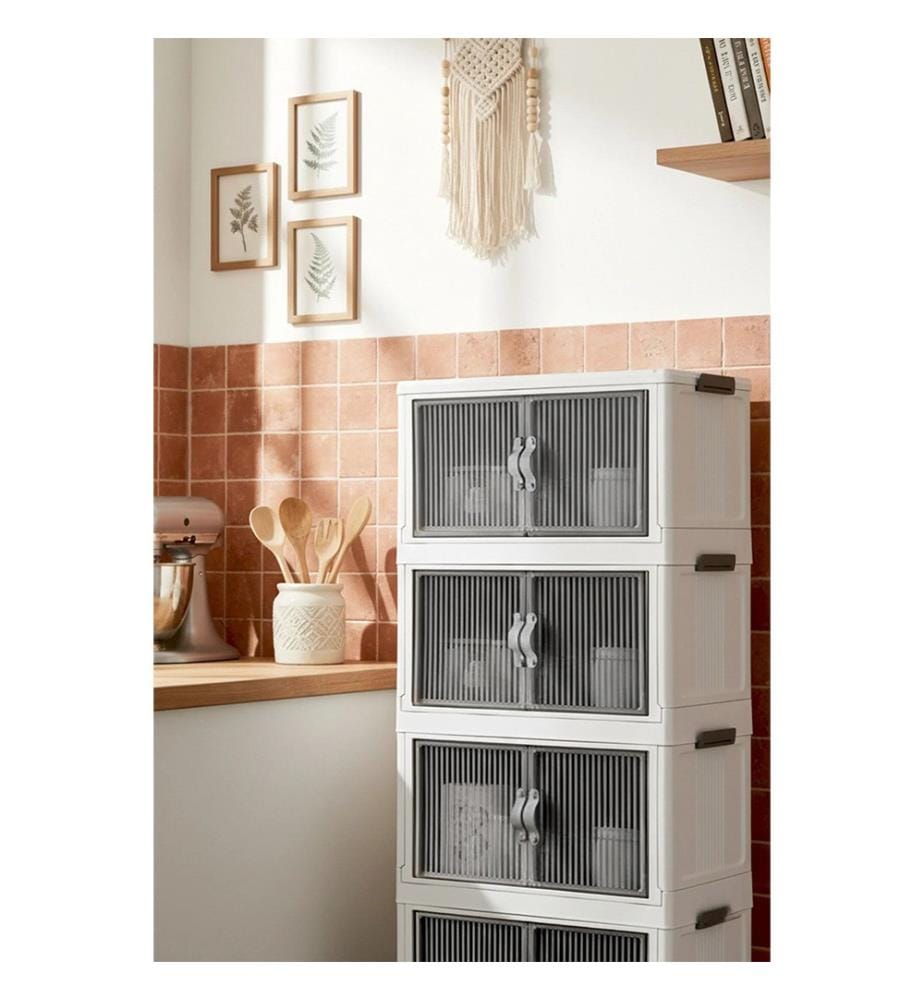 Vielseitiger Kunststoffschrank – weiss