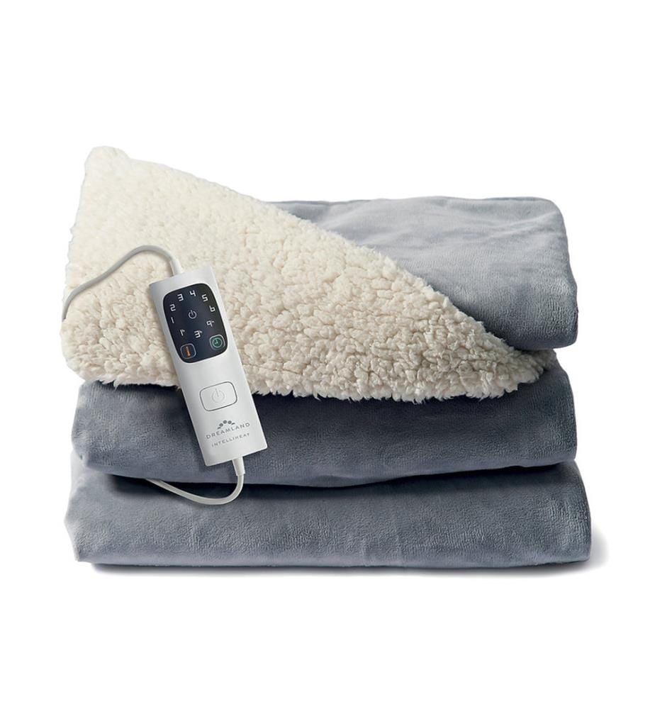 Coperta riscaldata - Grigio / Beige
