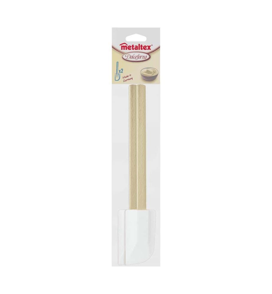 Lot 2 spatule manche bois