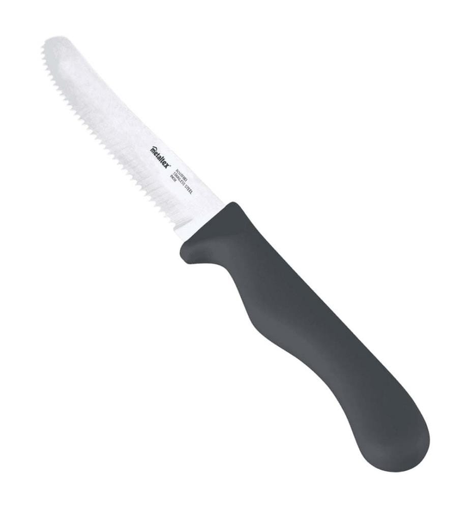Set di 3 coltelli da pane con manico in plastica - Basic