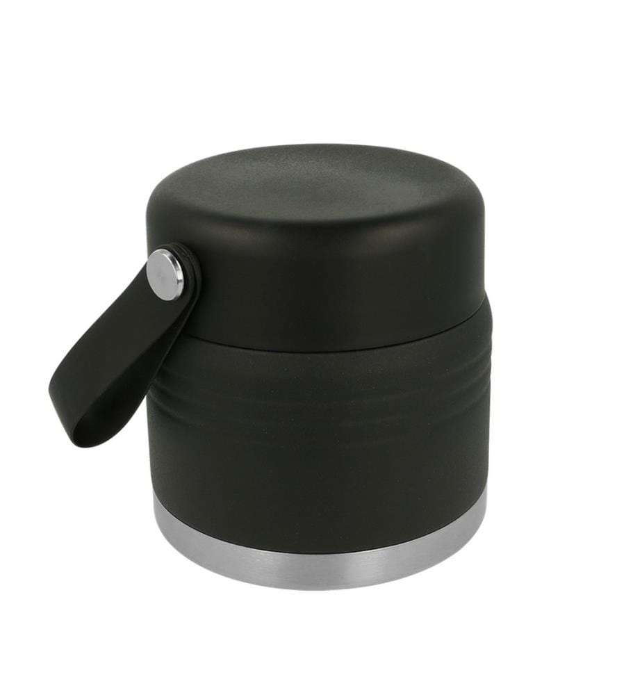 Récipient Isolant en Acier Inoxydable 0,5L, 11,5x11,2 cm - Noir