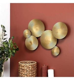 Wanddekoration Metall Gold - Gold