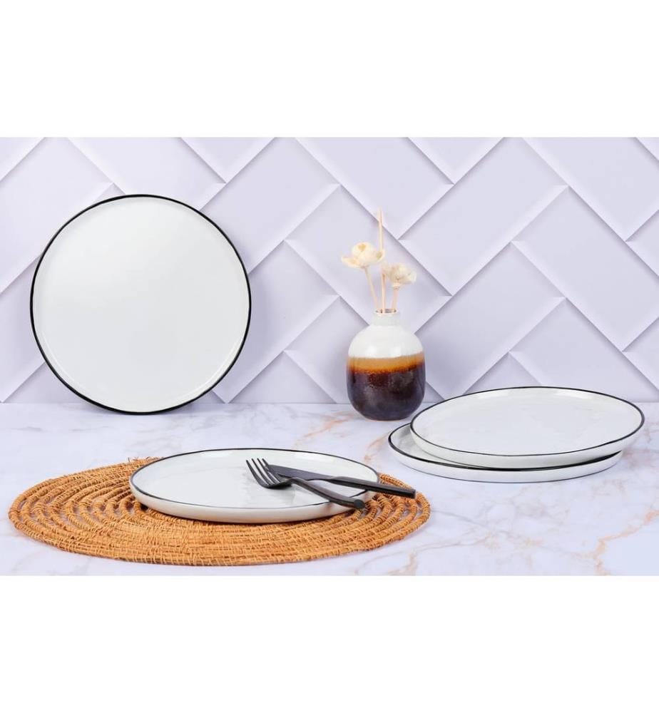 Assiette Pure Ø21,5cm - 4 pièces - Blanc neige