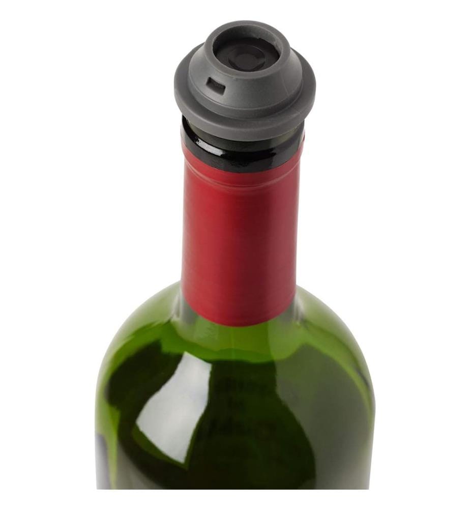 Set de 2 bouchons de vin WA-138 - Noir