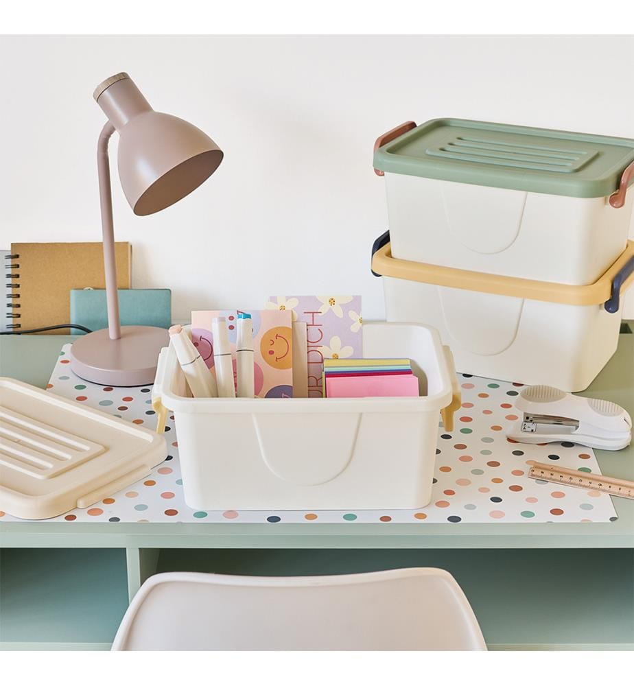 Aufbewahrungsboxen-Set, 3 tlg., Kunststoff, weiss/